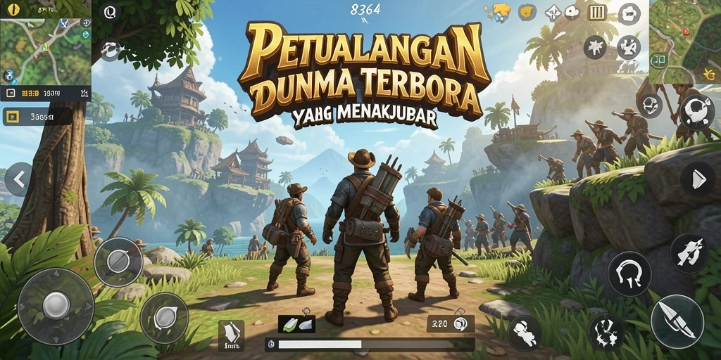 Tampilan gameplay seru dengan eksplorasi dunia terbuka yang penuh tantangan.