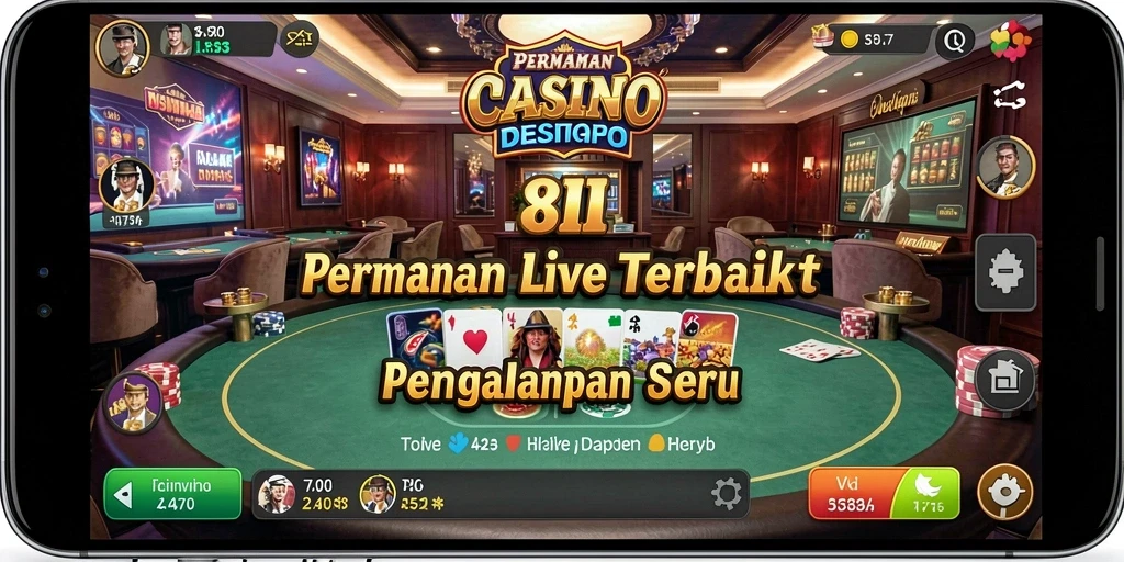 Gameplay seru dengan dealer langsung di 8II.