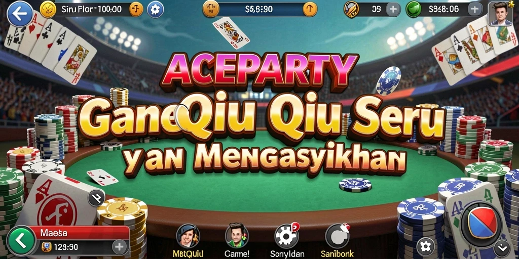 Tampilan gameplay ACEPARTY yang seru dan menantang.