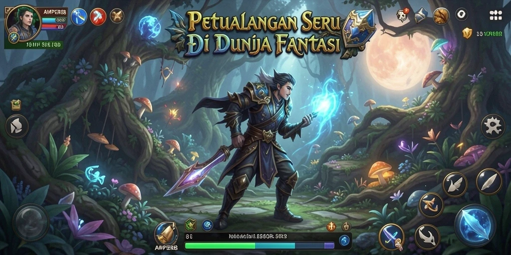 Screenshot gameplay AMPER88 yang menampilkan aksi petualangan seru.