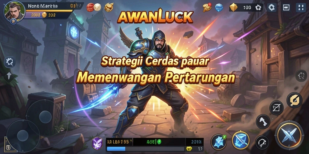 Tangkapan layar gameplay <strong>AWANLUCK</strong> menampilkan strategi dinamis dalam aksi.