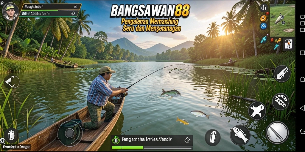 Gambar tampilan gameplay memancing yang menakjubkan di BANGSAWAN88.