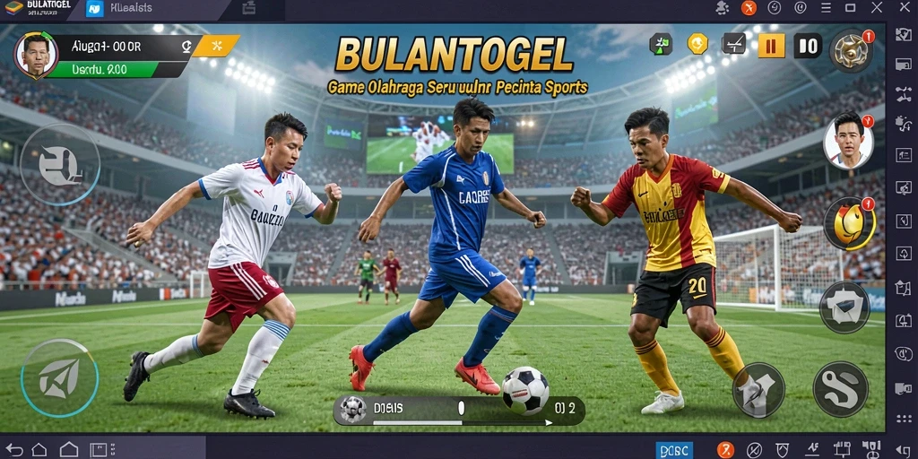 Tampilan gameplay seru di BULANTOGEL yang menampilkan aksi olahraga.