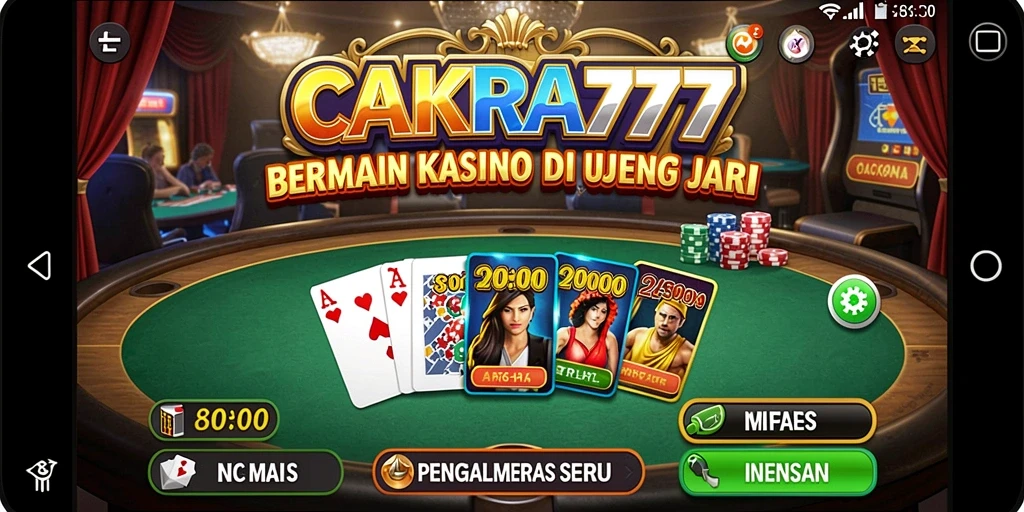 Tampilan gameplay seru dan menegangkan di CAKRA777.