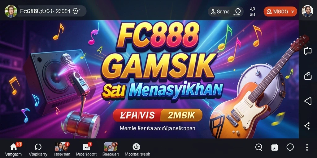 Screenshot gameplay FC888 menampilkan tantangan musik yang seru.