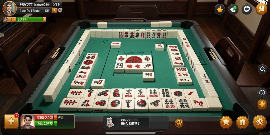 Gambaran gameplay menarik HUGO77 dalam permainan Mahjong.