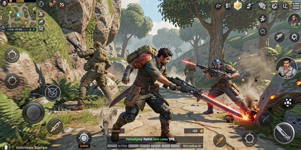 Tampilan gameplay seru dari IDAGAME yang menunjukkan aksi TPS yang mendebarkan.