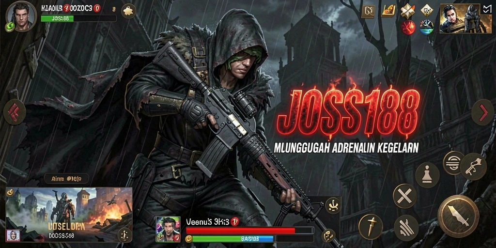 Screenshot gameplay <strong>JOSS188</strong> menampilkan suasana Horror yang mendalam.