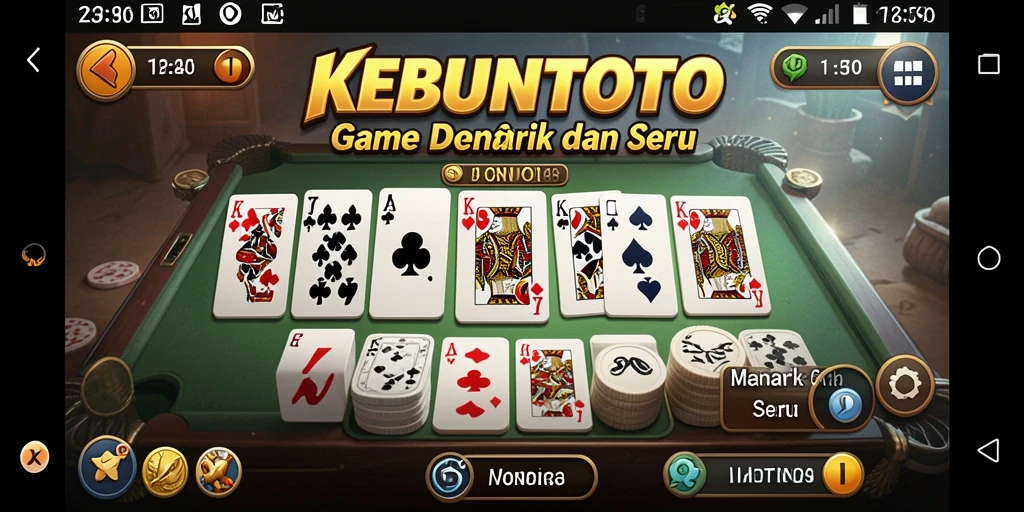 Tampilan gameplay KEBUNTOTO yang seru dan interaktif.