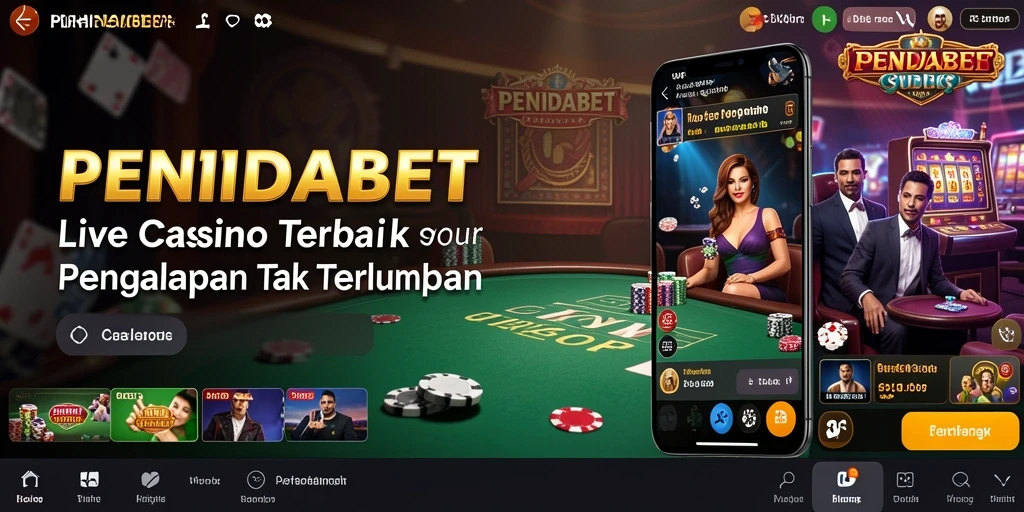 Tampilan gameplay Live Casino yang menarik dan interaktif di PENIDABET.