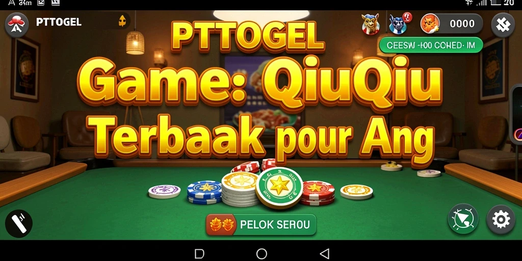 Menampilkan gameplay seru dalam aplikasi QiuQiu PTTOGEL.