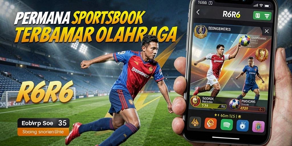 Tampilan interaktif R6R6 untuk pengalaman taruhan olahraga.