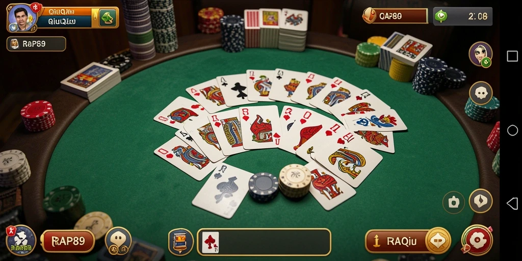 Tampilan gameplay seru QiuQiu di RAP89.