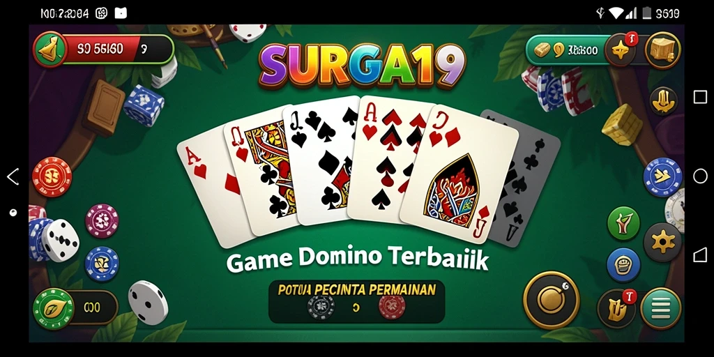 Tampilan gameplay <strong>SURGA19</strong> yang seru dan menantang dalam permainan Domino.