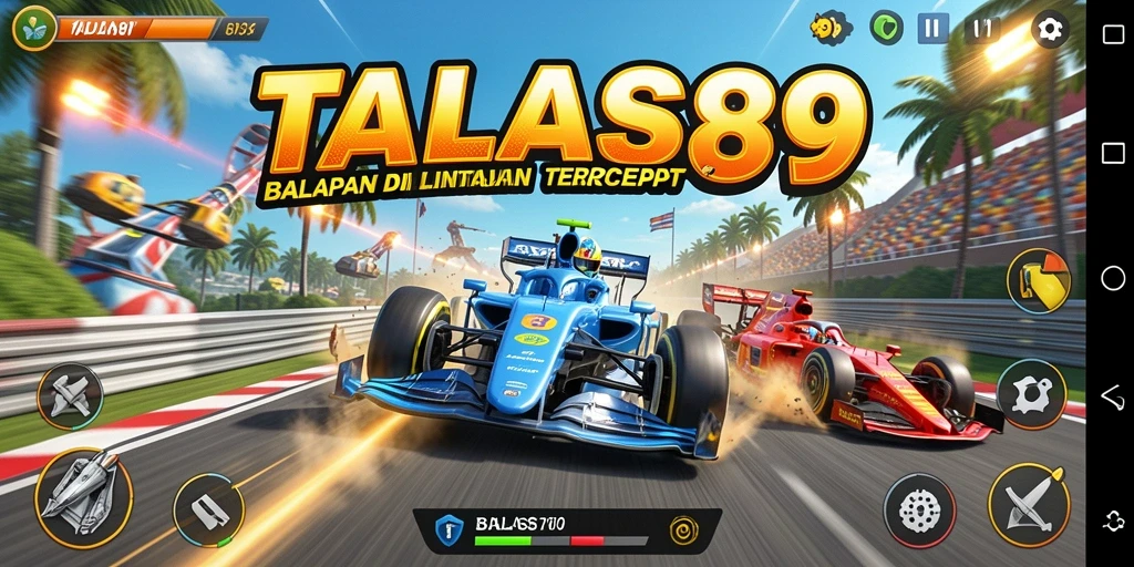 Tampilan seru gameplay TALAS89 dengan kecepatan tinggi.