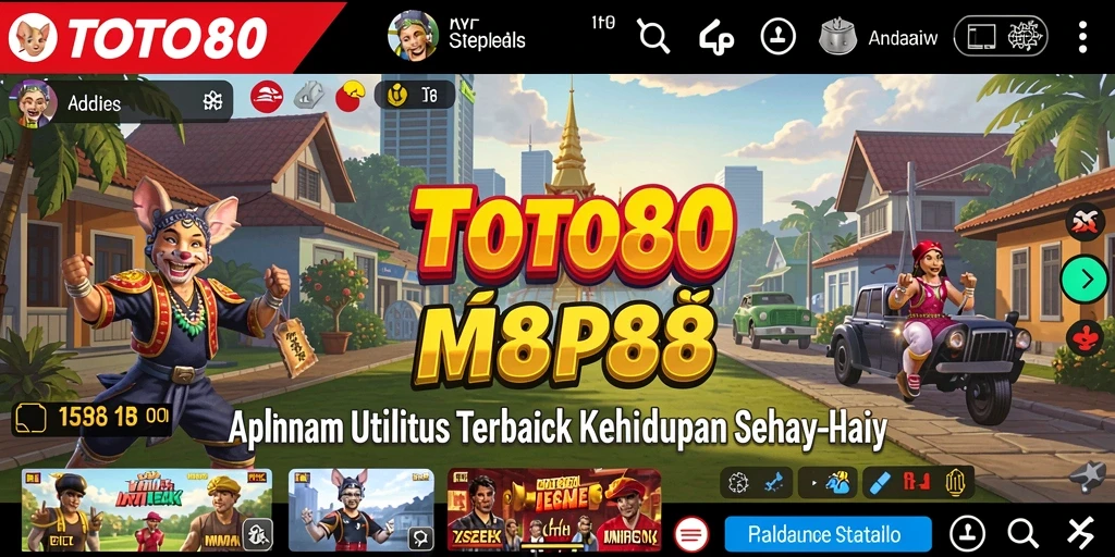 Screenshot utama TOTO80 menampilkan antarmuka pengguna yang intuitif dan fitur unggulannya.