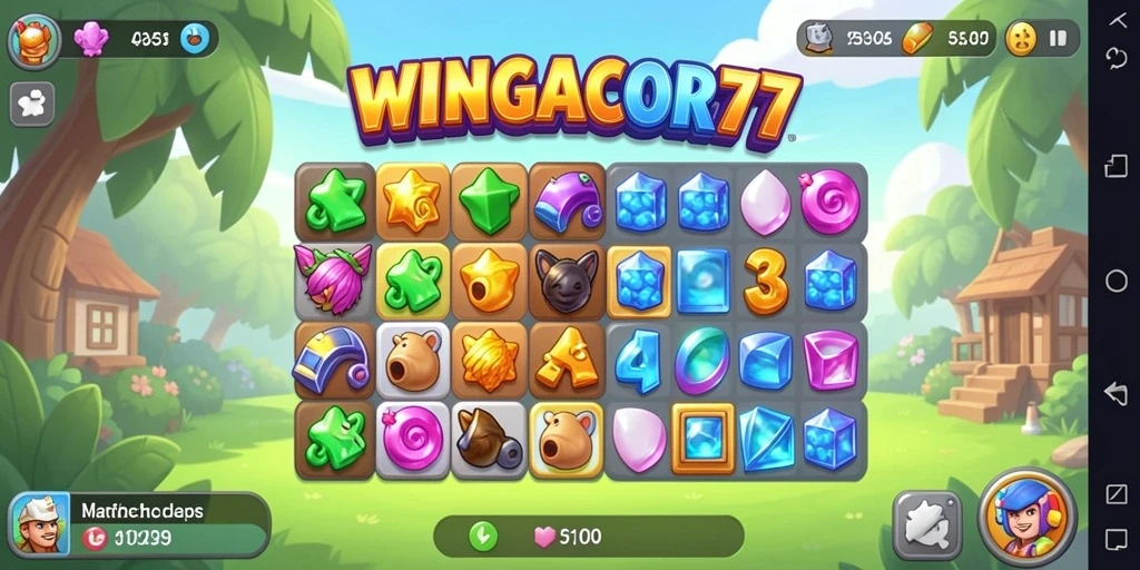 Tampilan gameplay <strong>WINGACOR77</strong> yang seru dan menantang di setiap level.