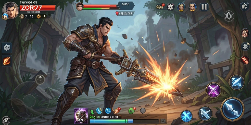 Screenshot dari gameplay Strategi ZORO77 yang menarik dan menantang.